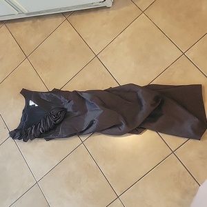 Womans Cache Brown Rosette Long Dress Sz 6